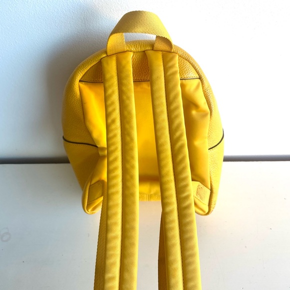 Coach 1757-F38263 Yellow Leather Mini Backpack - Picture 3 of 15